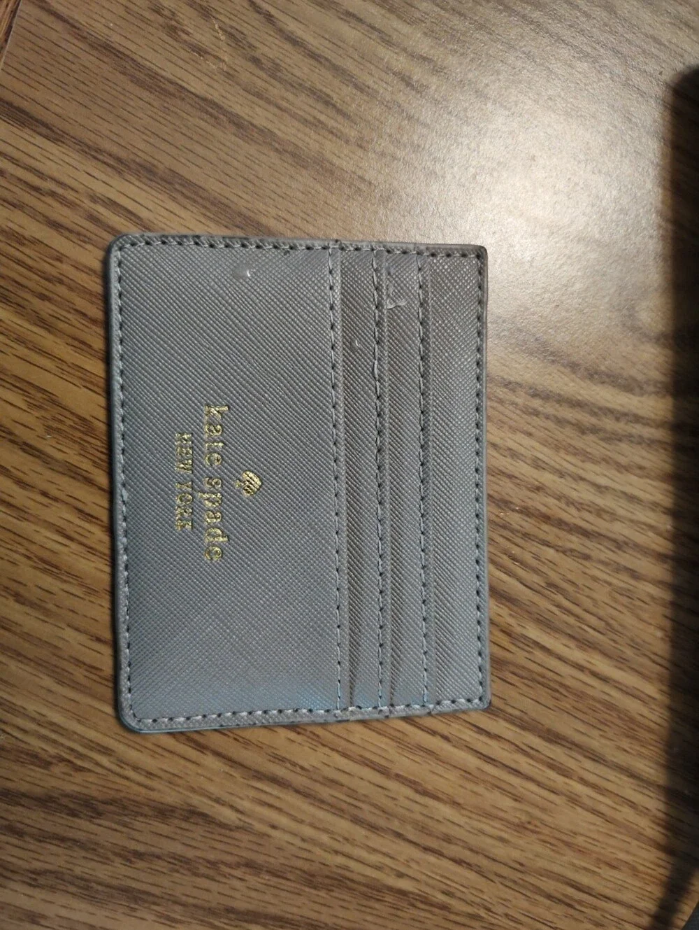 Kate Spade Greta Court Glitter Neda Zip Wallet Tan. VGUC. , With ID/Card Wallet.